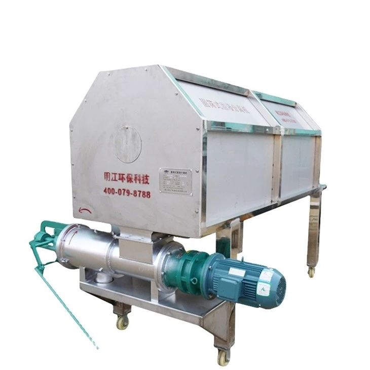 Efficient Screw Press Dewaterer For Chicken Manure And Food Processing Residue suppliers